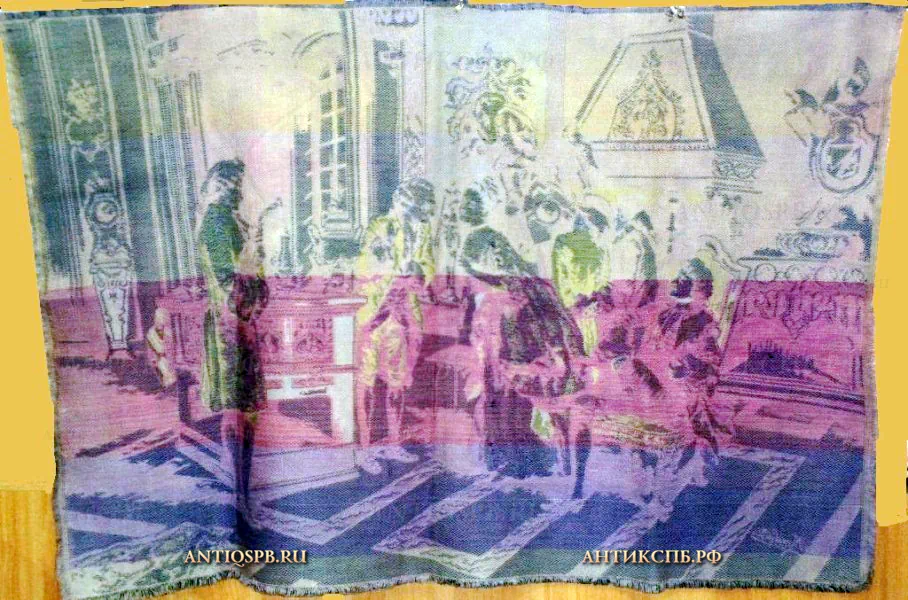 Гобелен старинный "Сценка". Lapres Marchetti. Европа. Нач. ХХ века. №19617